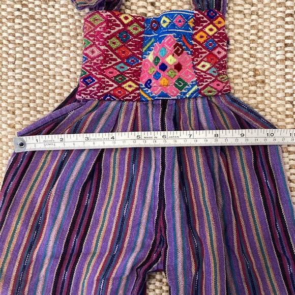 Vintage Guatemalan Child Toddler Overall Jogger 2T Unisex Y2K - Picture 7 of 11